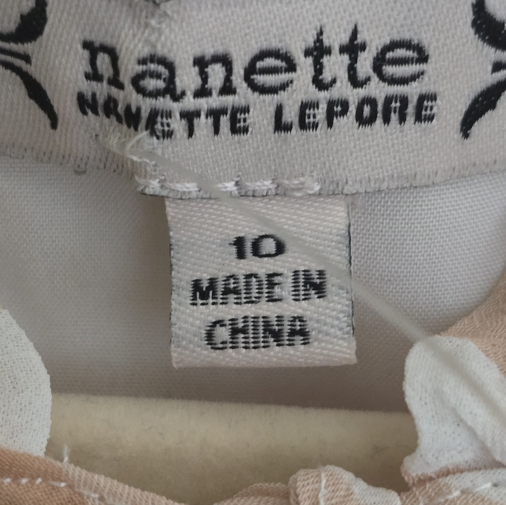 NWT NANETTE LEPORE Blush Gingham Dress - Picture 3 of 10